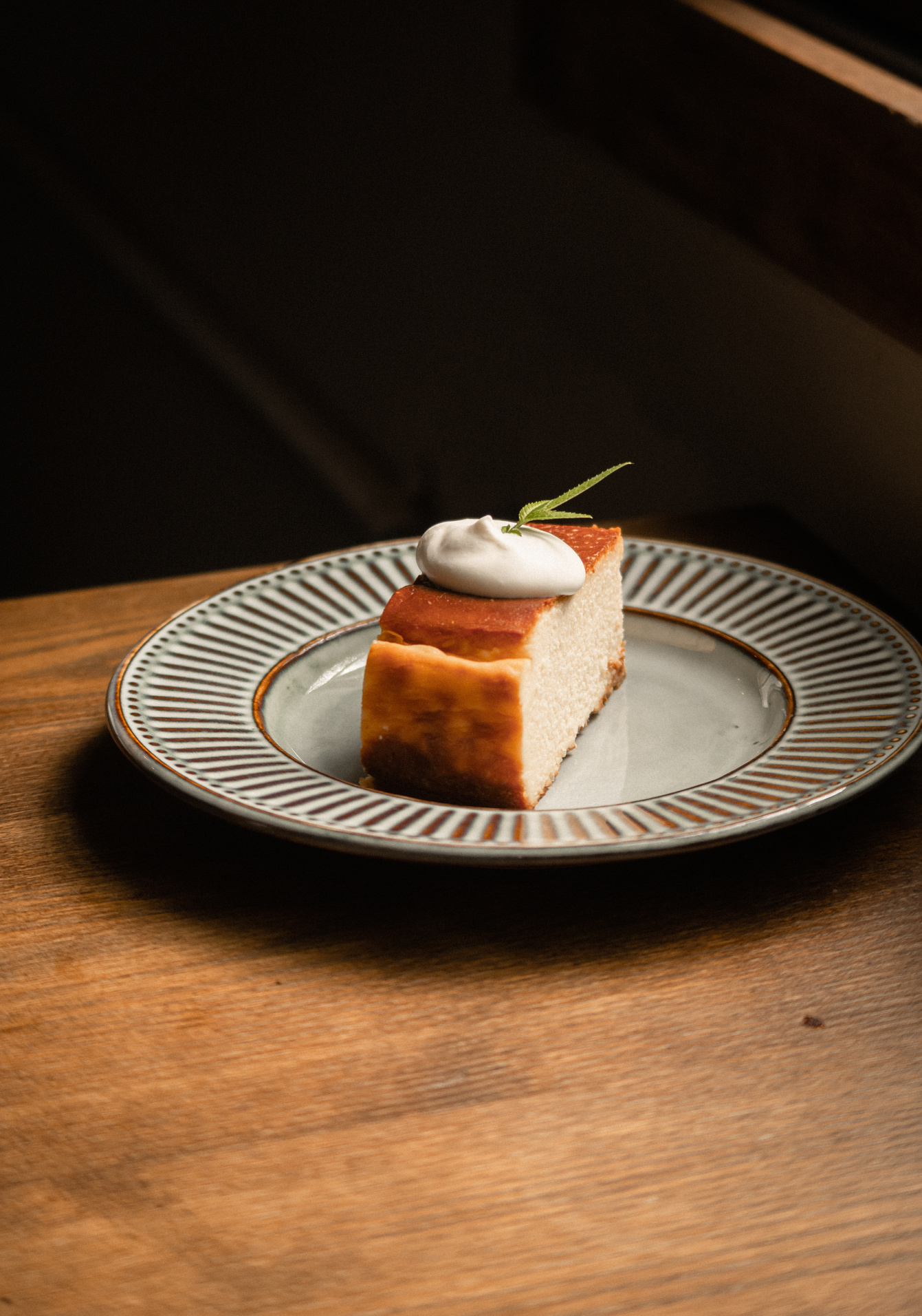 Sliced Cake on Gold and White Round Plate